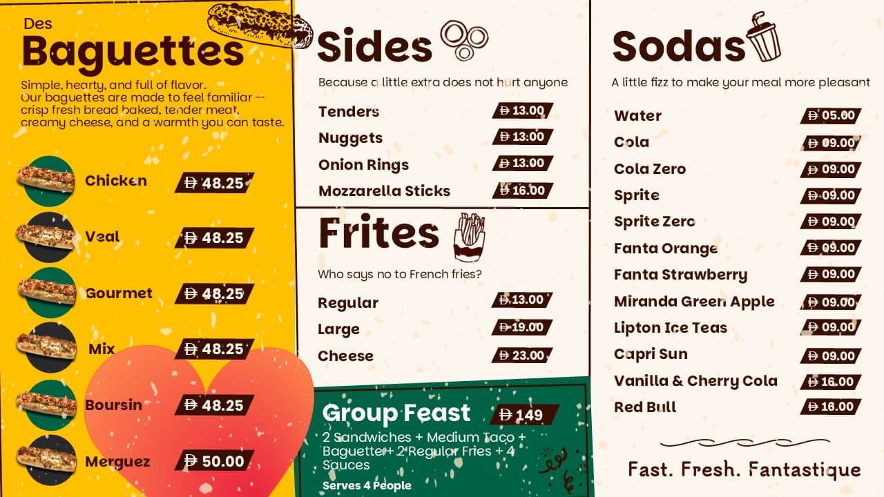 Kebabs Crib sides and fries